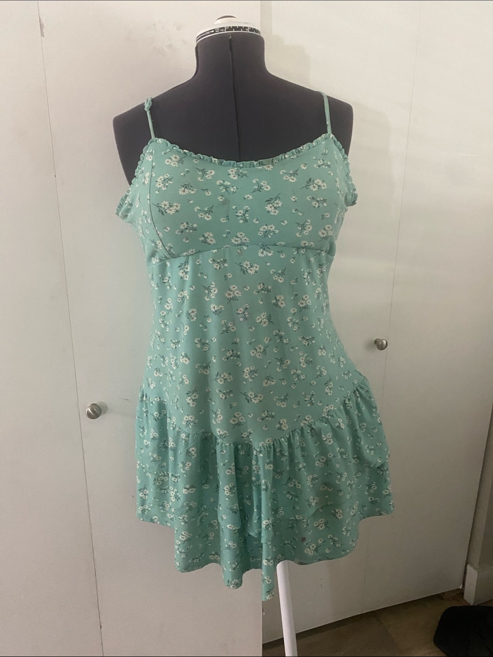No Boundaries Mint Green Floral Sundress